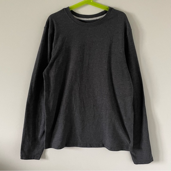 2-Pack Boys Long-Sleeve T-Shirts - Red & Light Grey Raglan Sleeve - Dark Grey - Picture 4 of 8